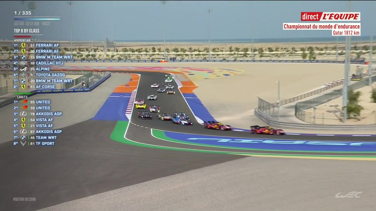🟢 C'EST PARTI POUR LA SAISON 2025 DU WEC ! 🟢 335 tours au programme pour cette première manche au Qatar ! 📺 La Chaine L'Equipe / Eurosport 2 / WEC TV #WEC #Qatar1812KM