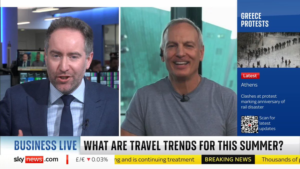 Today is officially the last day of meteorological winter - a good opportunity to look at travel trends for 2025. ☀️ CEO of Glenn Fogel, joins Sky's Darren McCaffrey on Business Live to discuss ⬇️ Money Blog ➡️ 📺 Sky 501