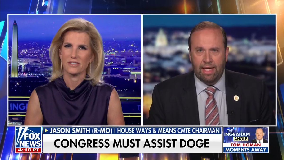 Rep. Jason Smith (R-MO): 'We do not have a revenue problem. Over the last 50 years, revenue has averaged 17% of GDP, but spending has surged to 26%. We have a spending problem—and we're cutting $2 trillion to fix it.'