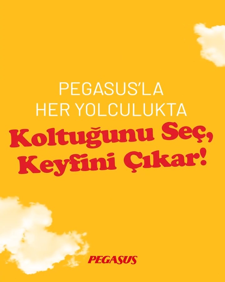 Bugüne kadar hep koltuk keyfini seçtin! 🛋️ Peki hayallerindeki yolculuğa çıkarken koltuğunu seçiyor musun? 💺 İster cam kenarı, ister koridor… Pegasus'la koltuğunu seç, uçuşunun keyfini çıkar! 💛✈️
