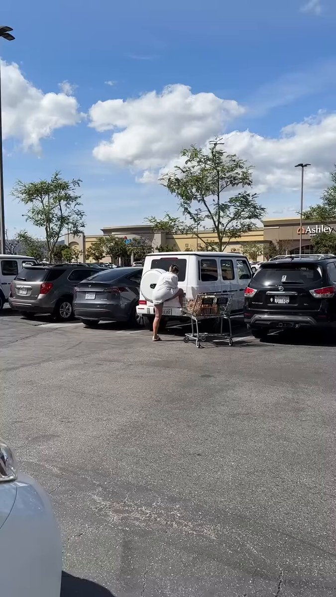 Woman mistakes her car with a strangers