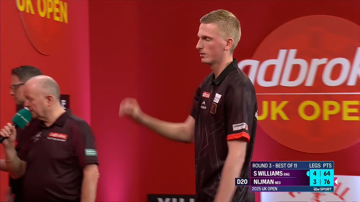 THREE DOUBLES TO WIN A LEG! Now that's just showing off, Scott... 📺 #UKOpenDarts
