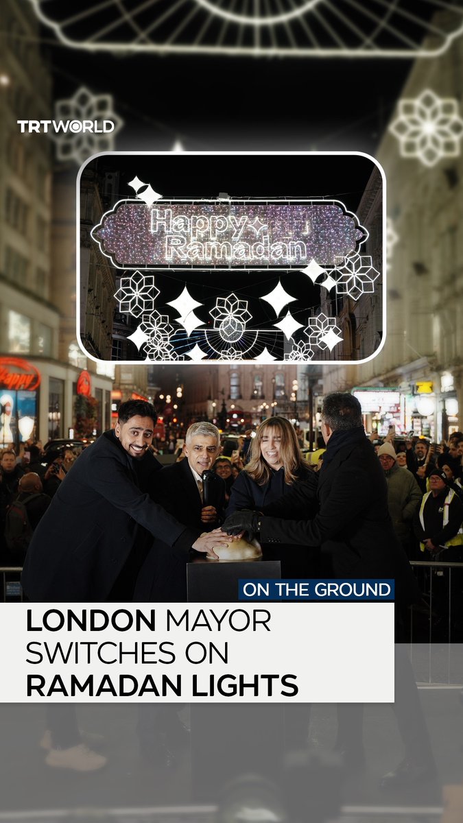 Mayor Sadiq Khan switched on London's Ramadan lights in the city's centre. These lights marking the holy month of Ramadan are running for the third year in a row. TRT World spoke to organisers and visitors alike