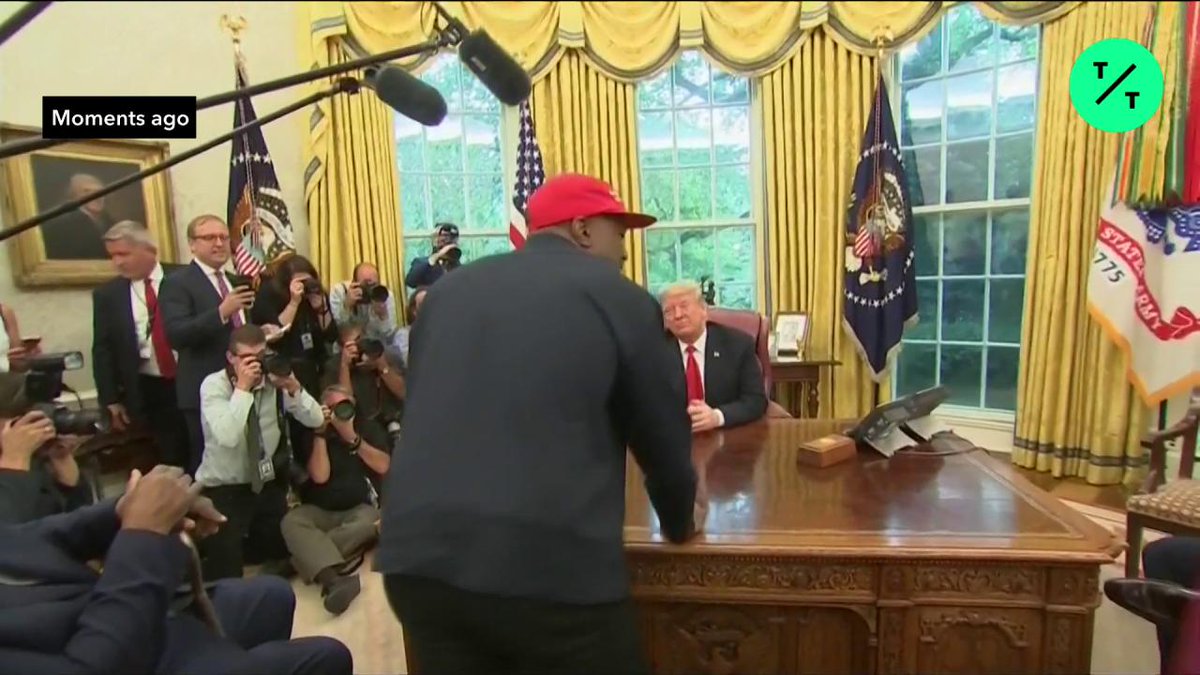 “If he don’t look good, we don’t look good,” Kanye West says of Trump. #MAGA