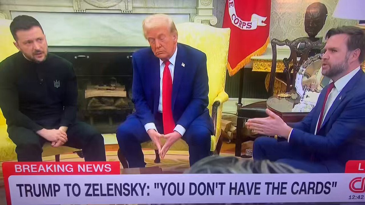 “No, you’ve done a lot of talking.” “You’re not winning this.” “We gave you through this stupid president (Biden) $350 billion.“ The most lunatic, disgraceful person allowed to be president, TWICE, that anyone could ever be. Poor Zelensky dealing with this. 🎥 The Whole Delivery