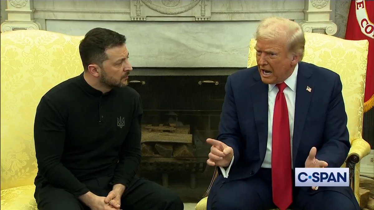 President Trump: "The problem is I've empowered you to be a tough guy. I don't think you'd be a tough guy without the U.S. You're people are very brave. But, you're either going to make a deal or we're out. And if we're out, you'll fight it out...but you don't have the cards..."