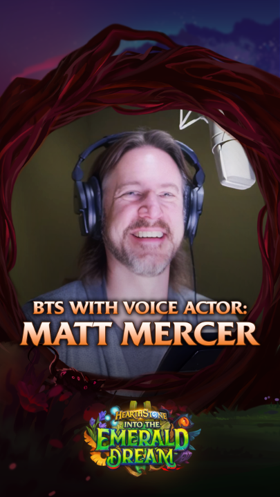 He's spitting felfire in the booth 🔥 Go behind the scenes with Matthew Mercer, the voice of Ragnaros.