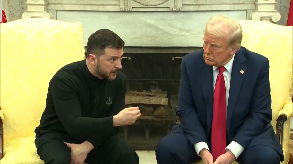 President Trump, Ukrainian leader Volodymyr Zelenskiy, and VP JD Vance argued for several minutes in front of cameras in the Oval Office over how to end Ukraine's war with Russia