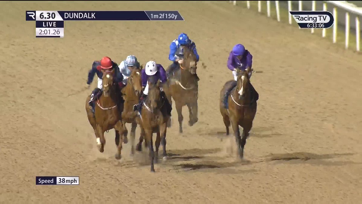 Tough ⭐️ Dallas Star, last seen trailing in behind City Of Troy in the 2024 Derby, sees off all comers in the feature Dundalk Stadium under David Egan. William Hill | Amo Racing