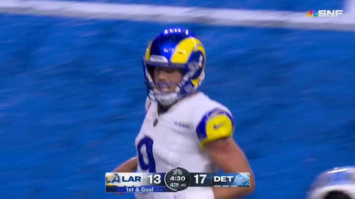 These Matthew Stafford touchdowns are staying in LA 😤