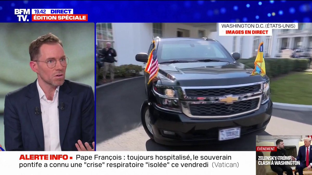 Zelensky quitte la Maison Blanche, en colère et en avance. Une pensée pour Macron qui se vantait d’avoir convaincu Trump de le recevoir. Mozart de la diplomatie 👏