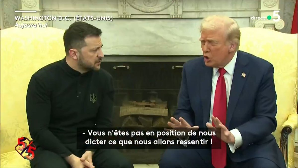 🔴 "C'est la pire humiliation publique sur la scène internationale." — Patrick Cohen 🇺🇸 Du jamais-vu à la Maison-Blanche : Volodymyr Zelensky humilié par le président américain. La conférence de presse a été annulée. Le point avec Lorrain Sénéchal dans #CàVous