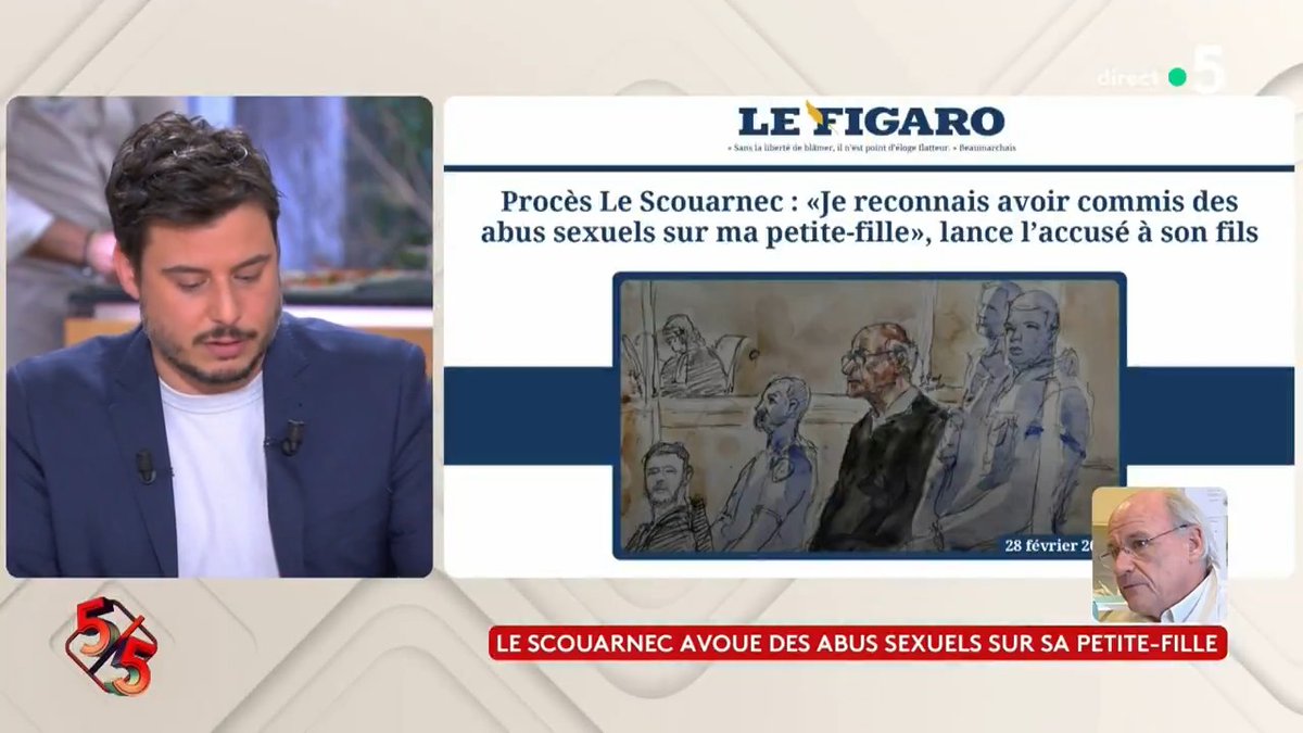 Le Scouarnec avoue des abus sexuels sur sa petite-fille. L'audience a immédiatement été suspendue. Le fils de Joël Le Scouarnec et sa compagne ont été pris en charge par deux psychologues. Le point avec Lorrain Sénéchal dans #CàVous