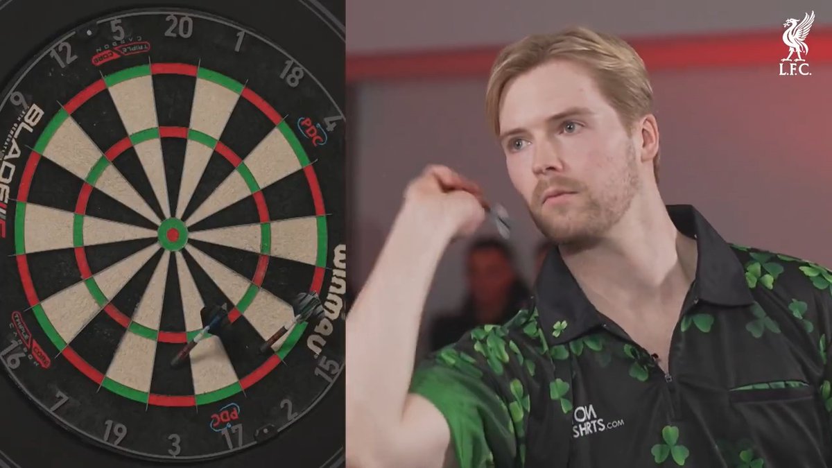 Caoimhin and Conor take on Stephen Bunting at the darts 🎯 It got competitive in the ‘round the board challenge 🤣