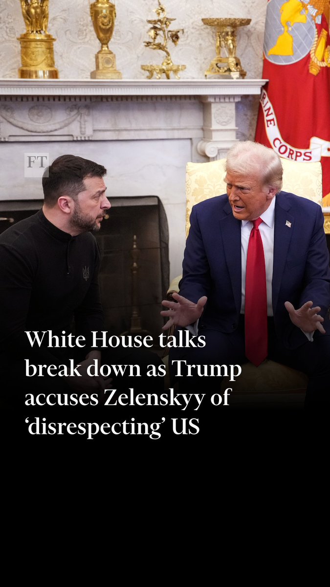 Trump said Zelenskyy is ‘not winning this’ and cautioned the Ukrainian president that if he did not have US military equipment the war would have been over in two weeks. Follow live updates: