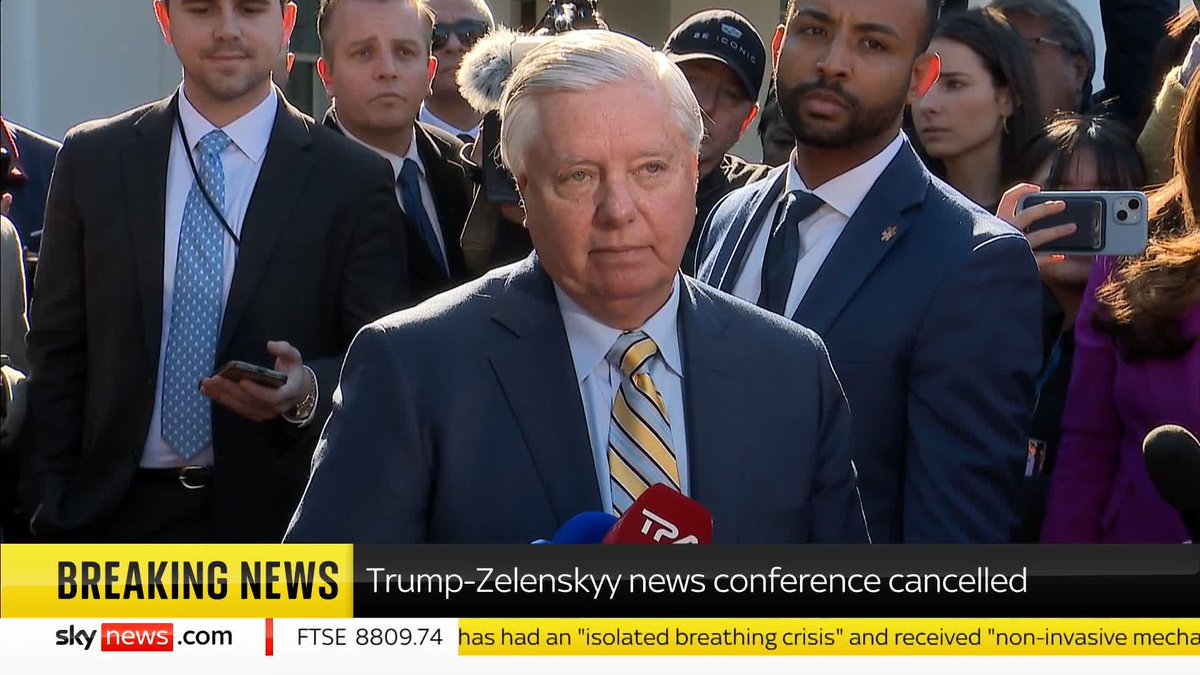 'He [Zelenskyy] needs to either resign or change.' Senator Lindsey Graham says Zelesnkyy "has made it almost impossible to sell to the American people that he's a good investment" following a fiery exchange with President Trump in the Oval Office.