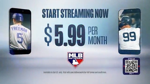 DID YOU KNOW: You can stream MLB Network for just $5.99/month? Sign up at and stream up to 15 live out of market games per week! 📺 Available in the U.S. only. Blackout and other restrictions apply.