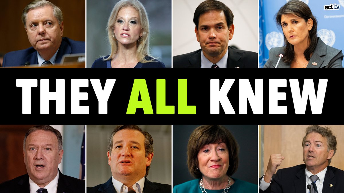 Lindsey Graham Donald J. Trump JD Vance They knew Lindsey Graham knew Marco Rubio knew Ted Cruz knew Rand Paul knew Nikki Haley knew Kellyanne Conway knew Mike Pompeo knew Rick Perry knew Sen. Susan Collins knew "You knew damn well I was a 🇷🇺🐍snake before you took me in" They all knew.