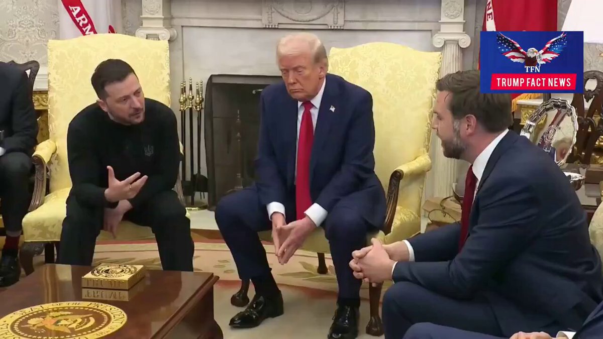 Venu à la Maison Blanche réclamer plus de moyens pour poursuivre la guerre contre les Russes, le président ukrainien Volodymyr Zelensky, s’est fait sèchement remettre à sa place par Donald Trump. « Vous nous conduisez tout droit vers une guerre mondiale. Taisez-vous vous avez assez parlé ! », lui assène Trump sans ménagement devant la presse. C’est autre chose qu’un président qui affirme que son pays n’a pas de culture et qu’il a commis un crime contre l’Humanité. Vivement un Trump français qui aime son pays et le défende du plus profond de son cœur !
