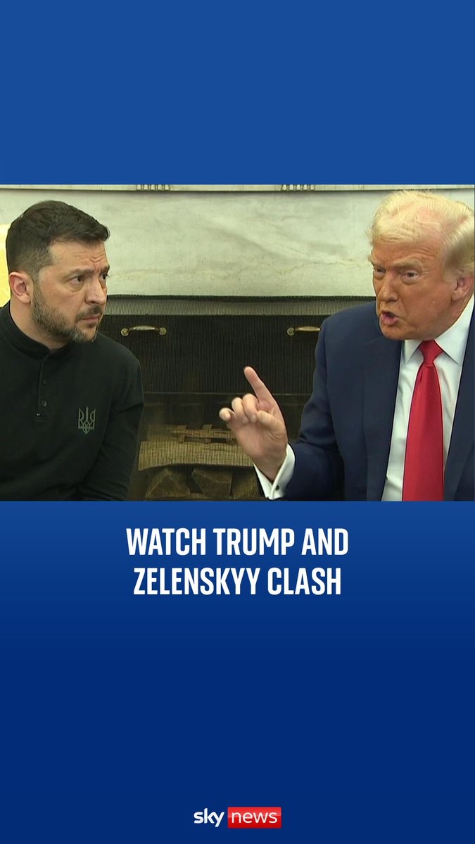 Watch as Volodymyr Zelenskyy and Donald Trump argue in a heated meeting in front of the media at the White House.