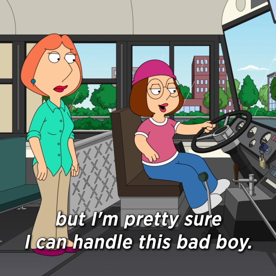 exposing people to your explosive bus diarrhea is diabolical 🤢 a new #familyguy drops this sunday on #FOX and next day on Hulu.