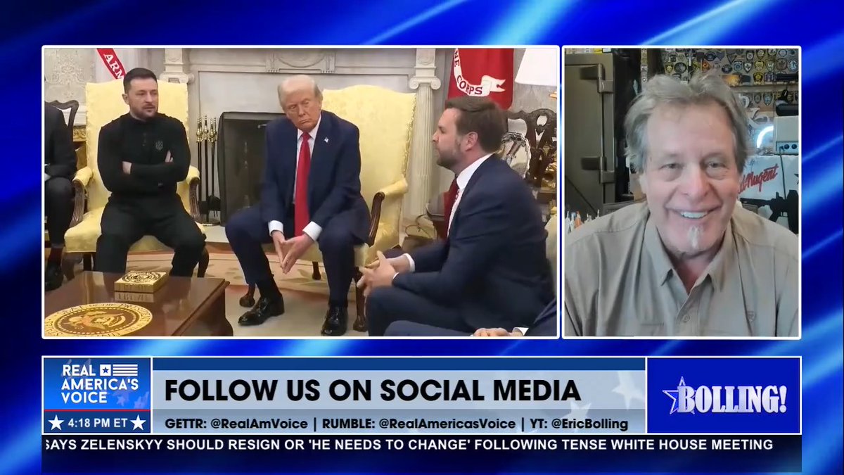 “THIS LITTLE PUNK FINALLY GOT HIS A$$ HANDED TO HIM BY A REAL PRESIDENT AND A REAL VICE PRESIDENT!” Ted Nugent and 🇺🇸 ERIC BOLLING 🇺🇸 discuss the tense meeting between Trump and Zelenskyy. “It’s one of the most amazing moments in diplomacy.”