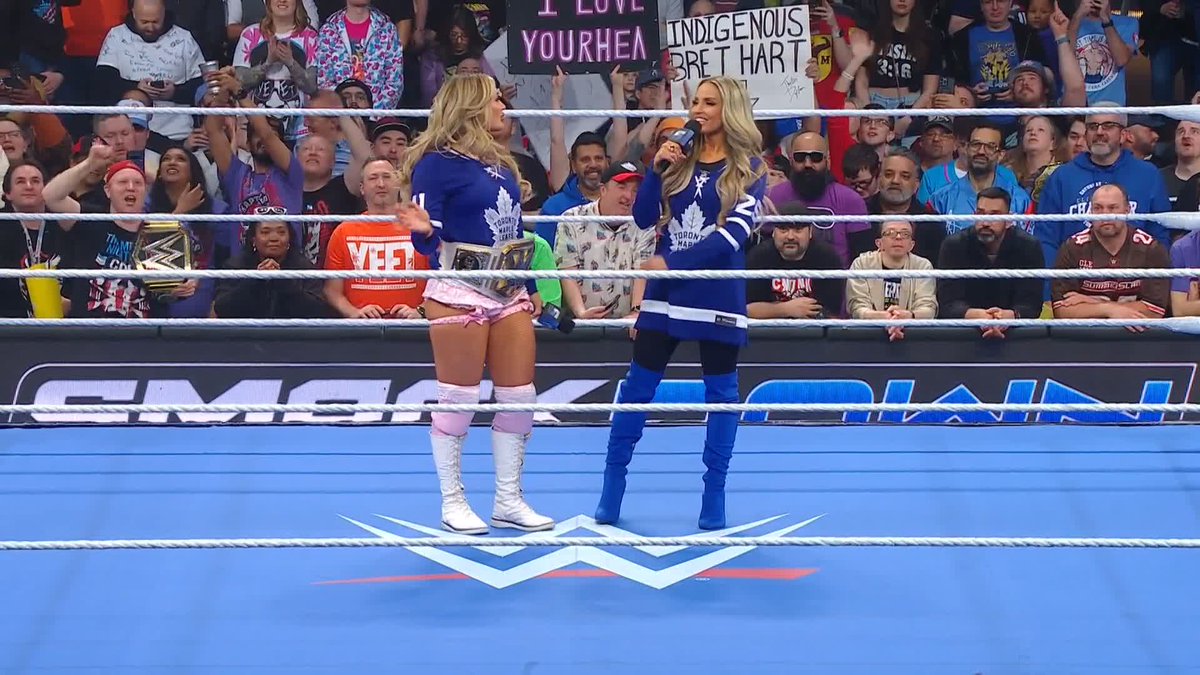 It's Tiffy &amp; Trishy Time ✨ Tiffany Stratton &amp; Trish Stratus are in sync! #SmackDown