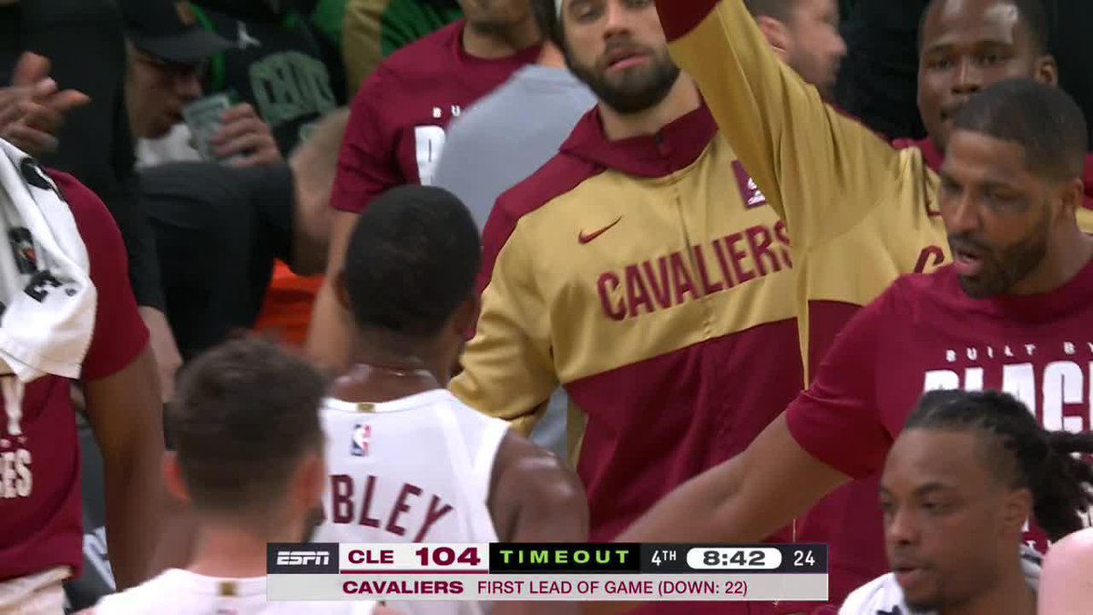 CAVS GET THEIR FIRST LEAD OF THE GAME AFTER BEING DOWN 22 🔥 4th quarter in Boston on ESPN 🍿