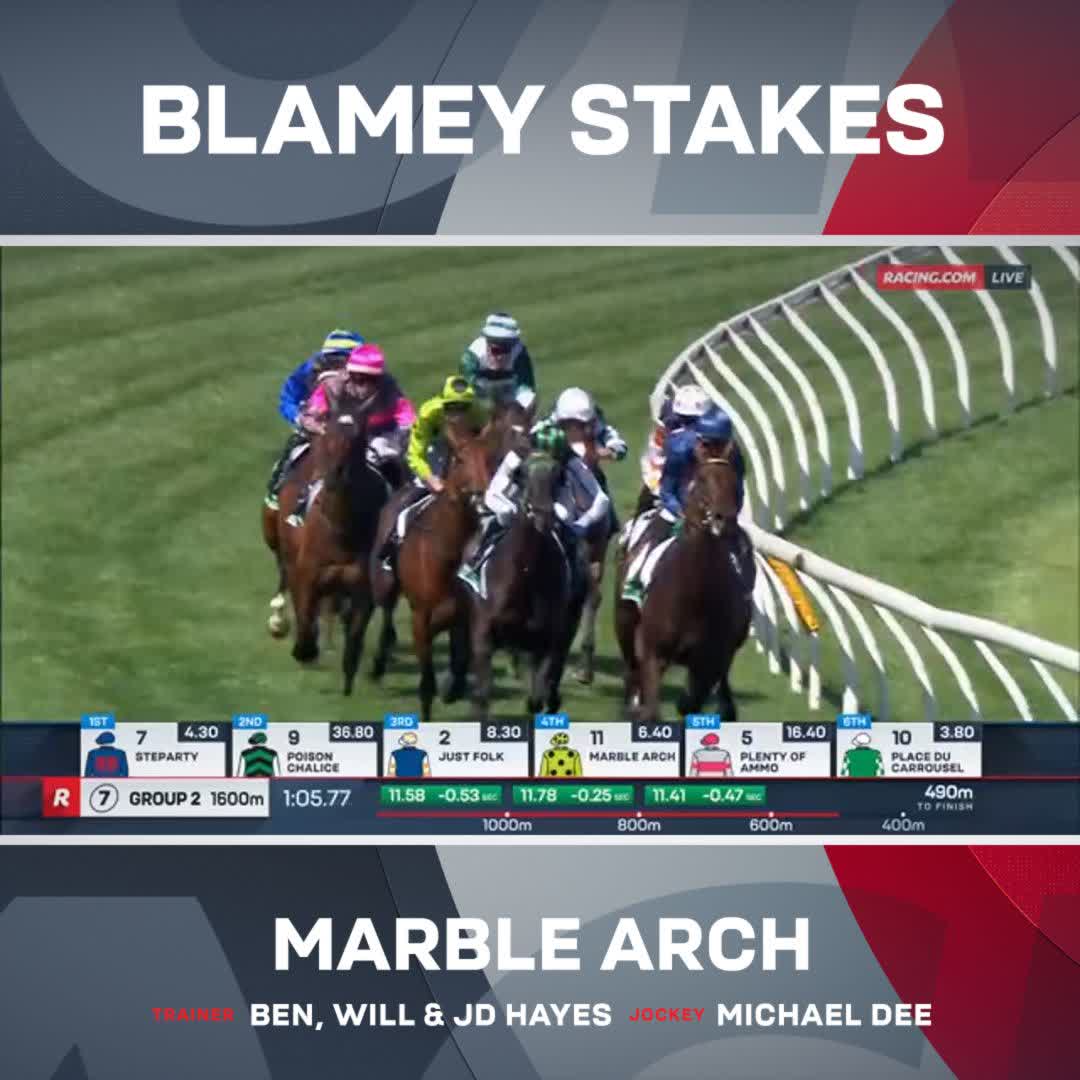 2023 Sportsbet Future Stars winner Marble Arch takes out the G2 Blamey Stakes &amp; gains automatic entry into the All-Star Mile ⭐️ Lindsay Park Racing