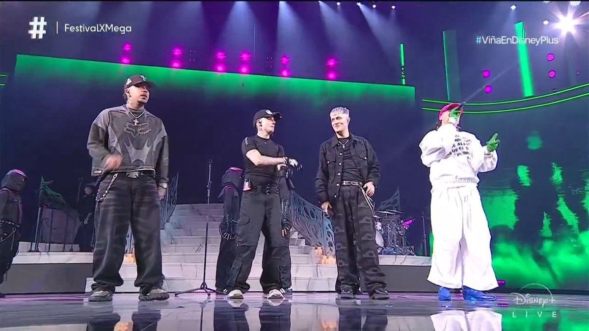 🔴 EL FAKIN CUARTETOO: Kidd Voodoo invitó a Young Cister, Easykid y DrefQuila a cantar con él a Viña🔥 #Viña2025 #ViñaXMega