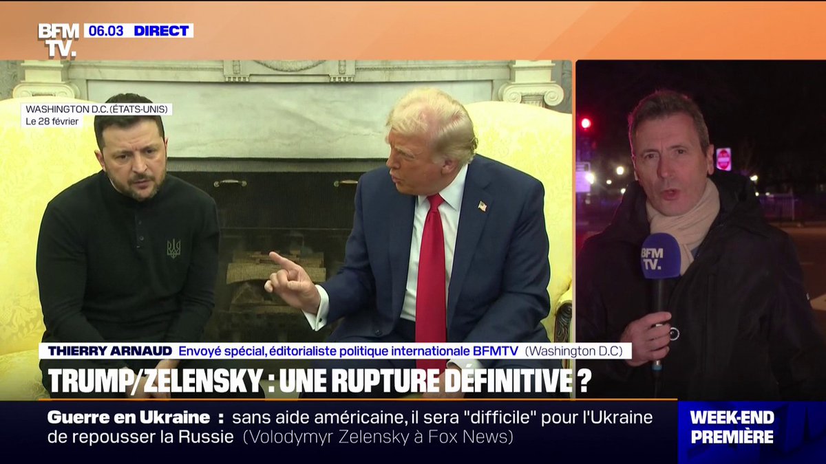 "Vous n'avez pas les cartes en main": récit d'une journée de tensions entre Zelensky et Trump