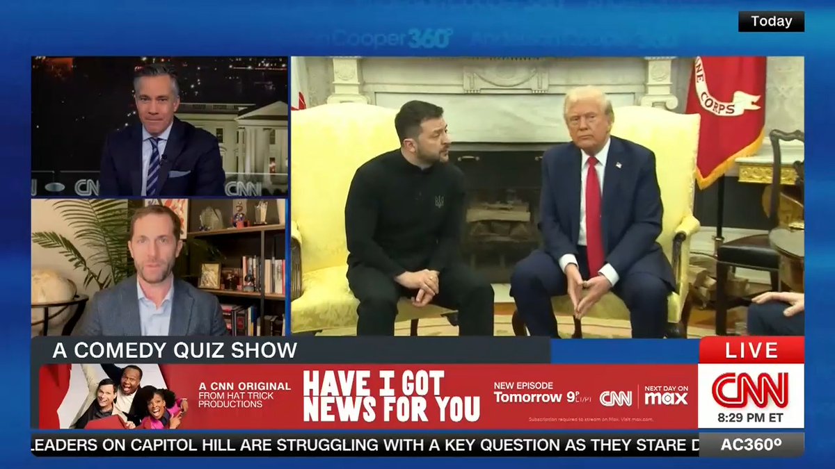 "I didn't ever imagine in my lifetime I would see something as appalling as I saw today in the Oval Office": Democratic Rep. Jason Crow on the meeting that devolved into a shouting match between President Trump and Ukrainian President Zelensky.
