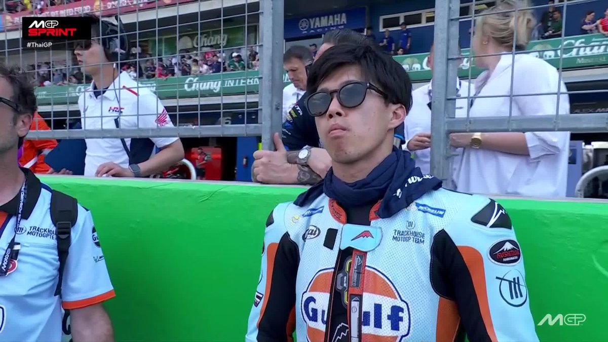 👏Ai Ogura prepares to take on the first #MotoGP sprint of his career from a fantastic P5! 💥 #ThaiGP 🇹🇭