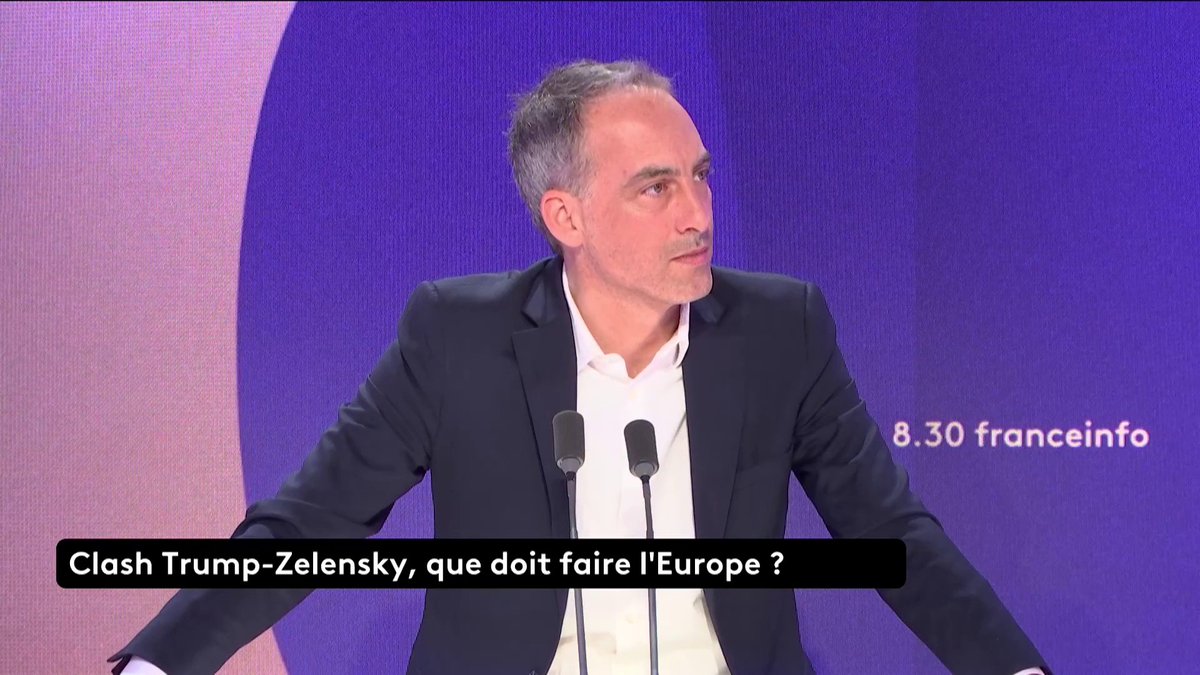 Trump-Zelensky : c'est la fin du monde tel que nous l'avons connu, estime Raphaël Glucksmann, qui évoque "une bascule" historique