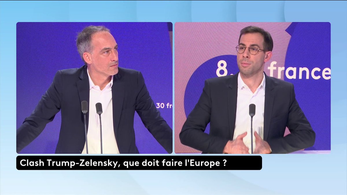 Ukraine : pour garantir un cessez-le-feu et assurer la sécurité et la paix en Europe, "la seule solution c'est l'envoi de troupes sur le terrain", explique l'eurodéputé Raphaël Glucksmann