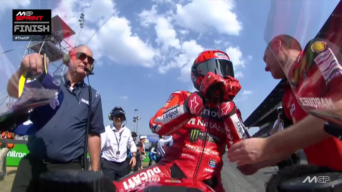 Starting his red era with a bang! 🔥 Marc Márquez #ThaiGP 🇹🇭