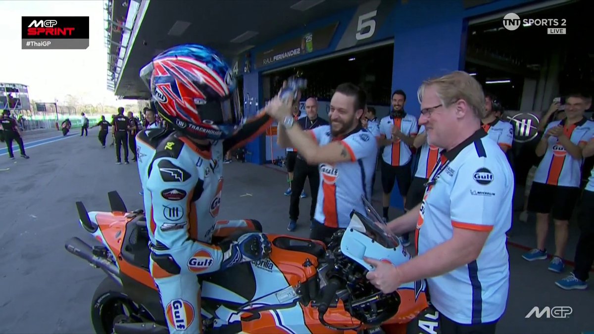 Rider of the day?? 🔥 Rookie Ai Ogura takes P4 on his debut #MotoGP race and on an Aprilia 👏 #ThaiGP | Live on TNT Sports and Discovery+
