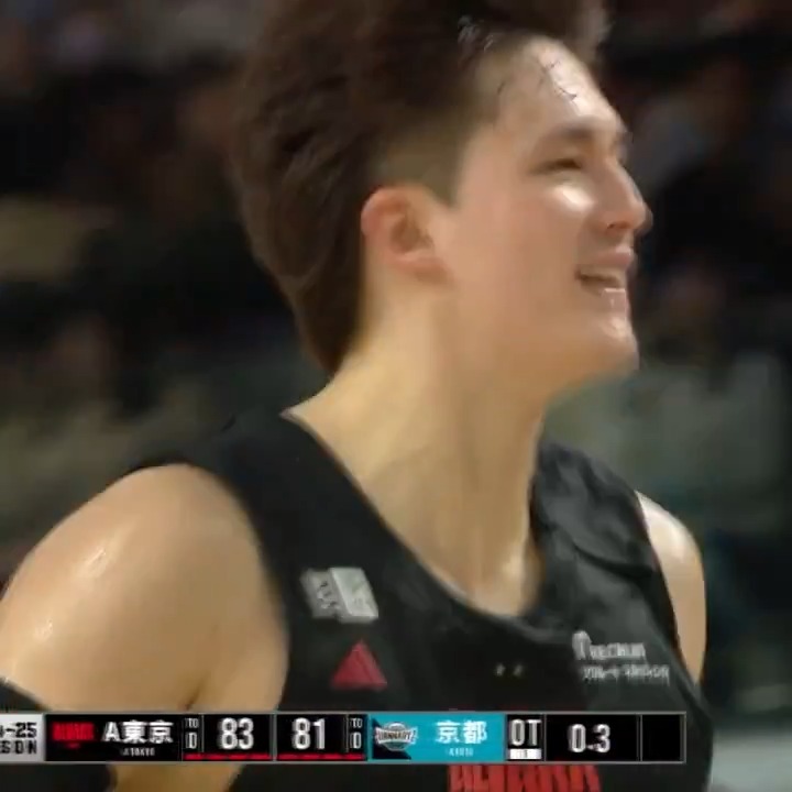 This is Kai Toews🔥🔥🔥 残り0.3秒、ジャンパーを決め決着をつける！！ テーブス海 Kai Toews #Bリーグ #ONERISE
