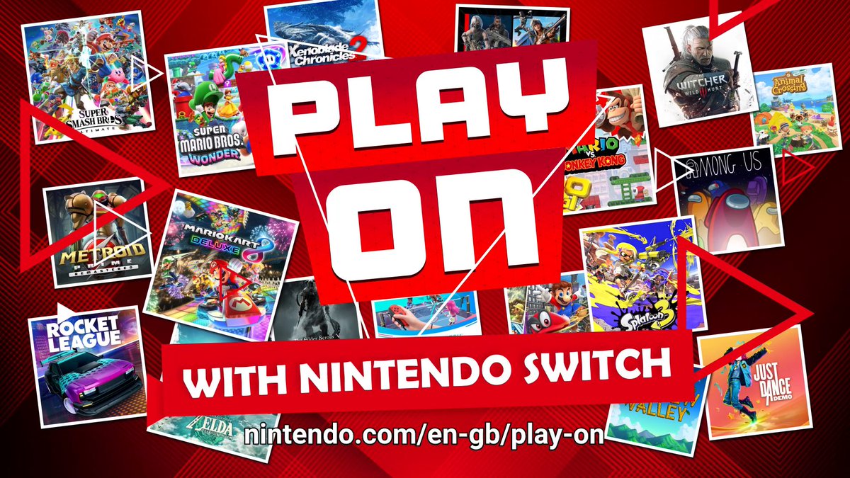 Play on with #NintendoSwitch! Excitement, adventure, relaxation and so much more – find a game that fits you from a huge range of titles, available now.