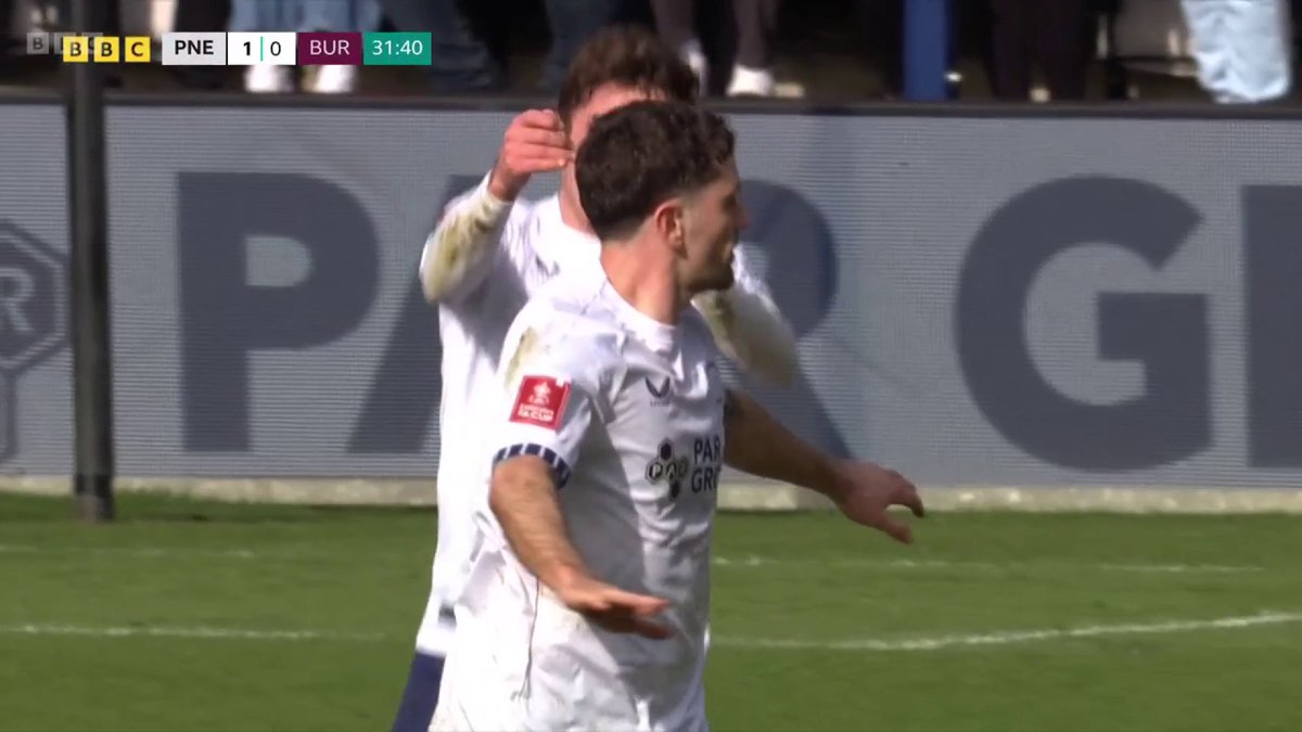 What a free kick from Robbie Brady 🔥 He gives Preston the lead against his former club 👀 #FACup