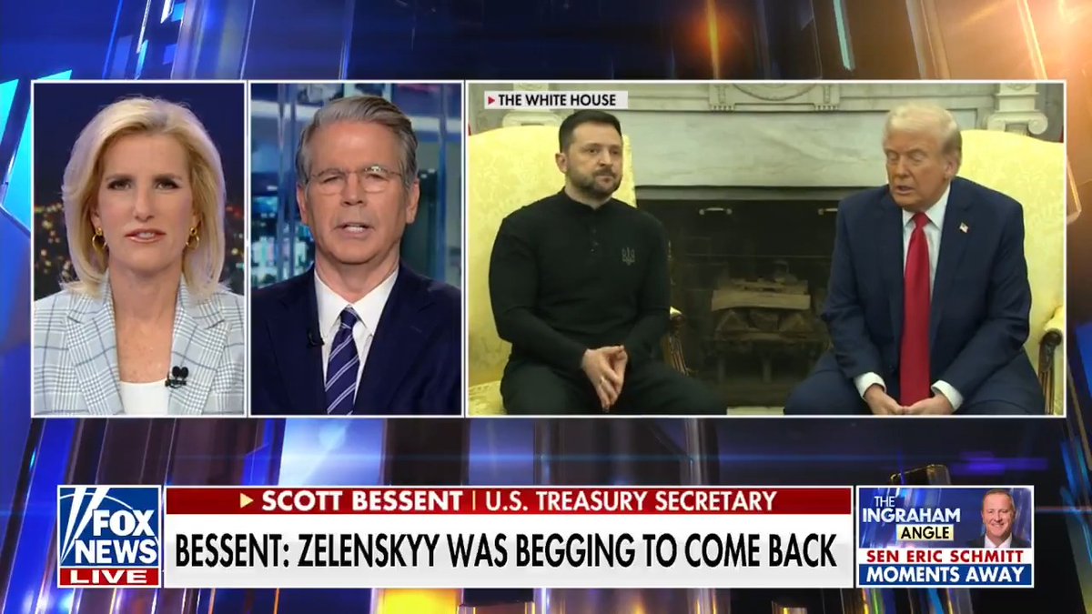 .Treasury Secretary Scott Bessent: Trump sent me to Kyiv to bring Ukraine closer to the U.S.—to show Russia there was no daylight between us. Zelensky refused to sign, stalled in Munich, then backed out again. One of the biggest own goals in diplomatic history.
