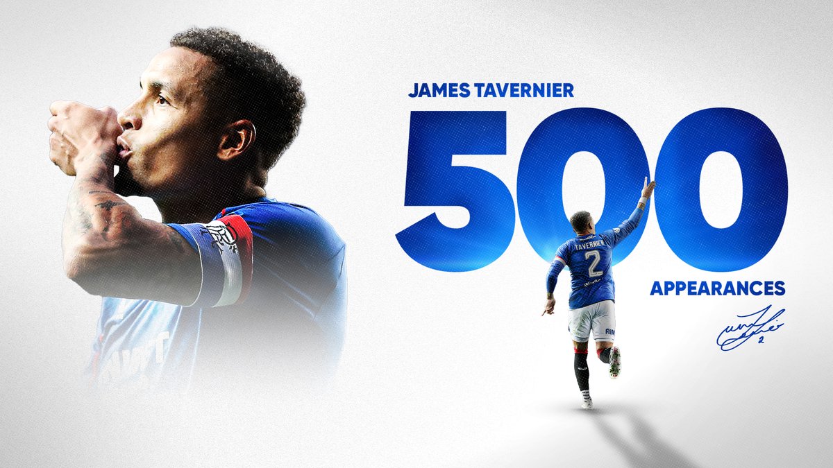 ©️ James Tavernier | 500 Appearances for Rangers 💙
