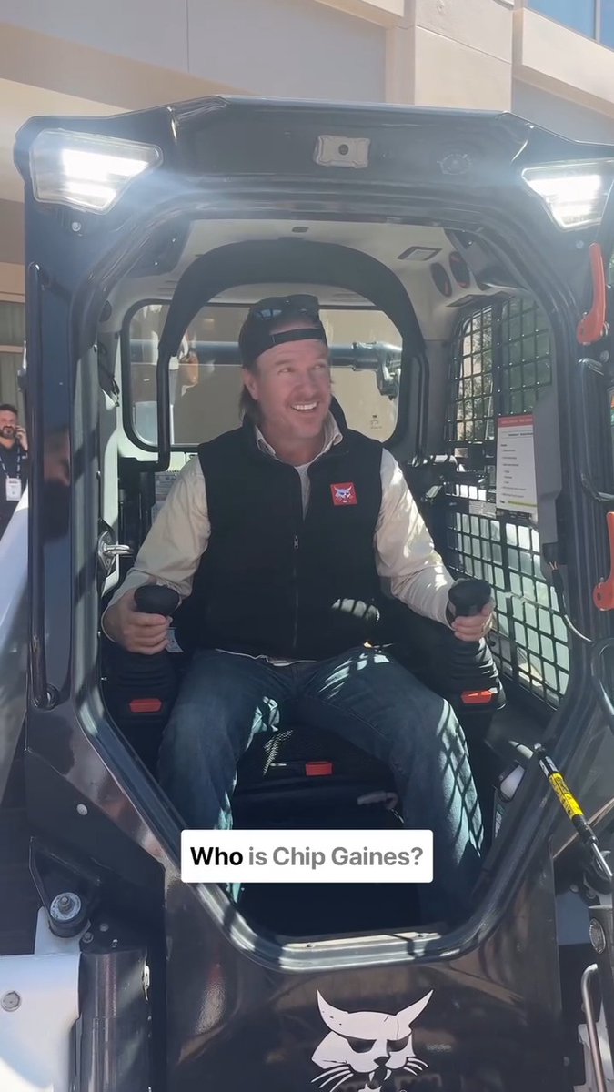 Dream day with my friends @bobcatcompany! I’ve said I love you a few times to a skid steer before but this time I really meant it 😳..
