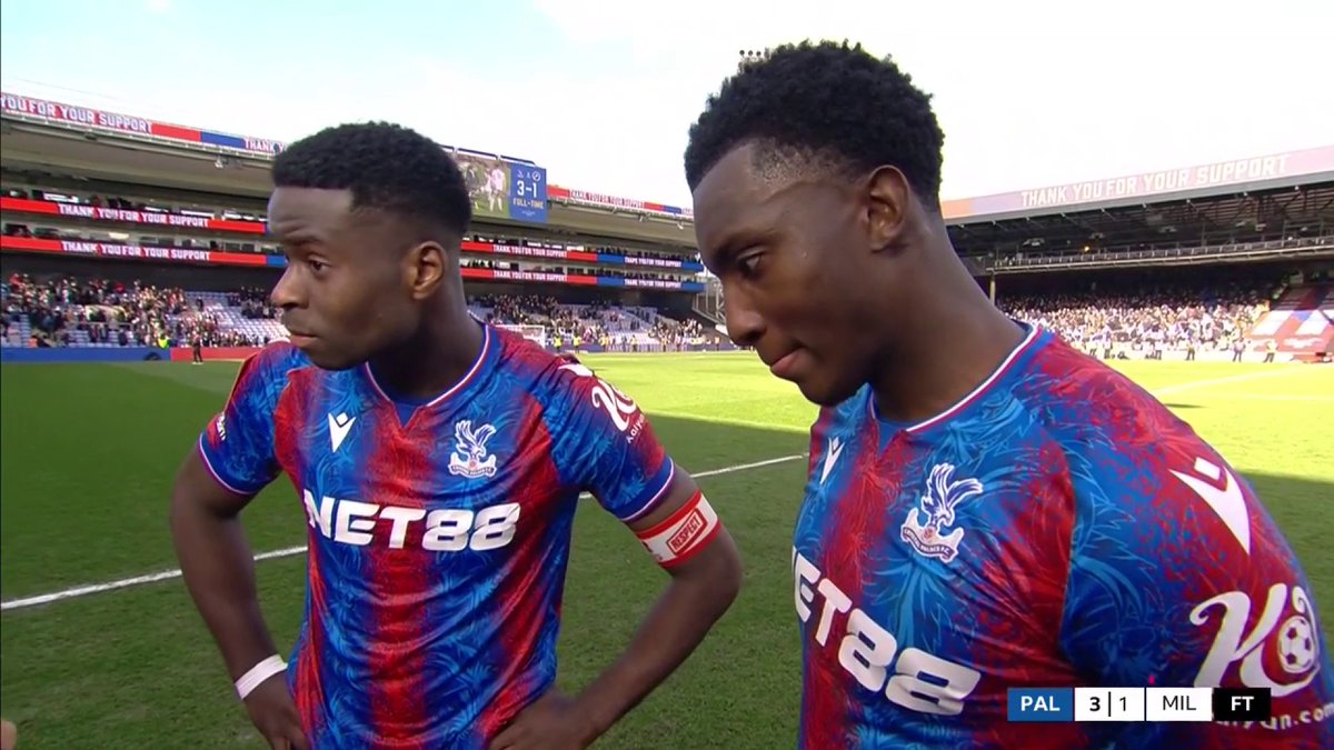 "Never moaning, never complaining even though he probably deserves minutes" 🤝 Marc Guehi bigging-up substitute Eddie Nketiah ❤️ #FACup