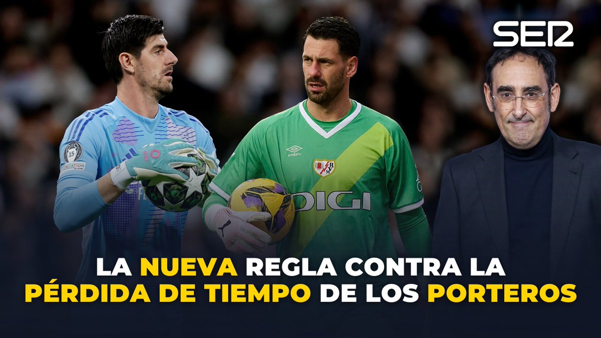 ‼️✋ OFICIAL la medida que adelantó Eduardo Iturralde en Carrusel Deportivo ➡️ Si el portero tiene el balón en las manos MÁS DE OCHO SEGUNDOS será corner para el equipo contrario ➡️ Así lo explica Iturralde en Carrusel 👇