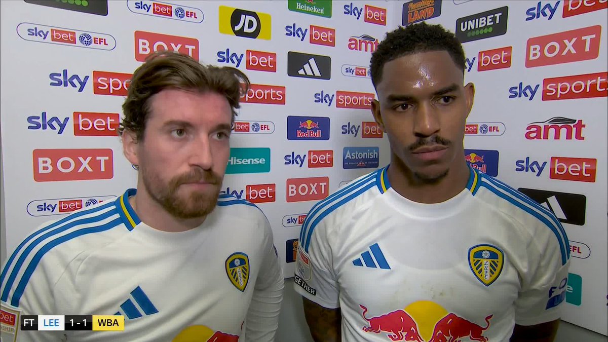 "There was just one team trying to get the win" ๐ฎ Junior Firpo and Joe Rothwell react to drawing against West Brom.