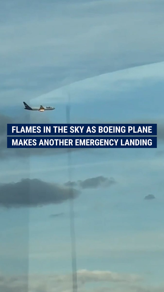 ‘OH MY GOD’: A FedEx cargo plane burst into flames mid-air after a bird strike, forcing a dramatic emergency landing at Newark as terrified witnesses watched smoke pour from the engine and heard a massive explosion.