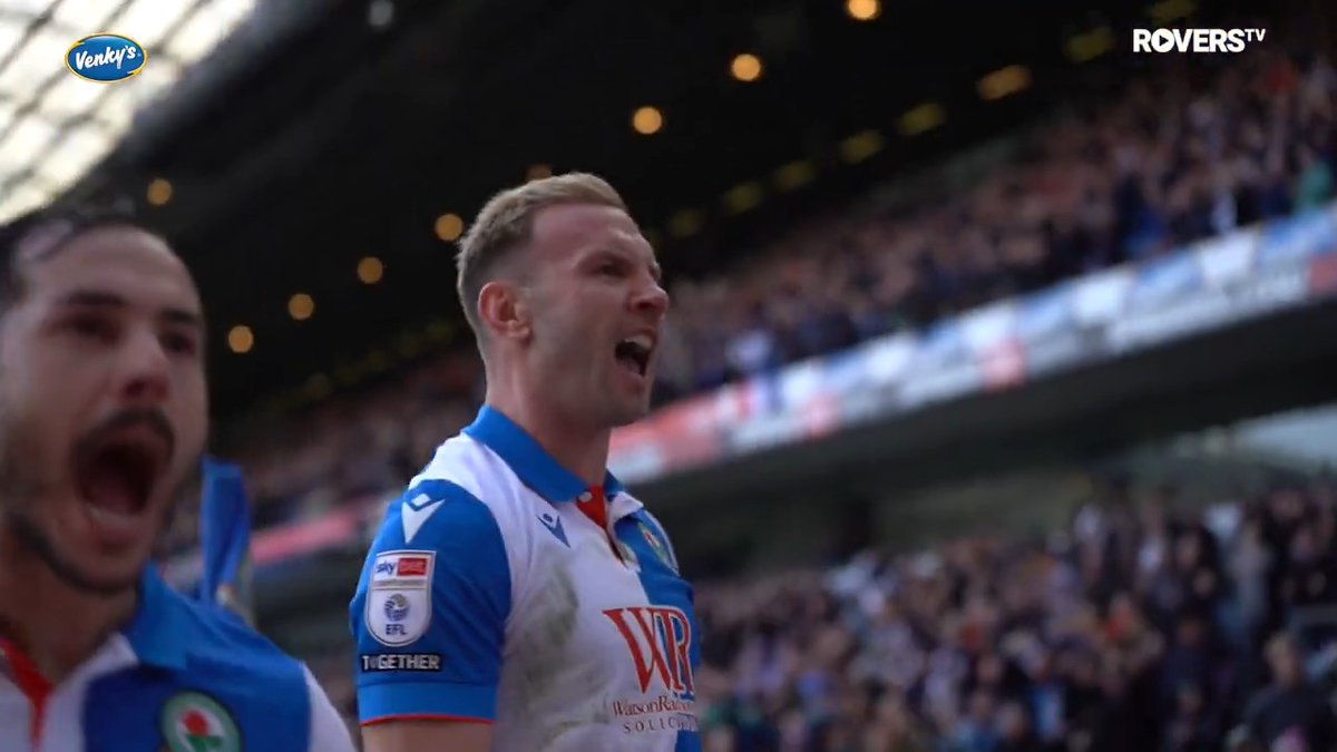 🎯 This pitchside view of Andreas Weimann's late leveller 😮‍💨 #ROVvNOR | #Rovers 🔵⚪️
