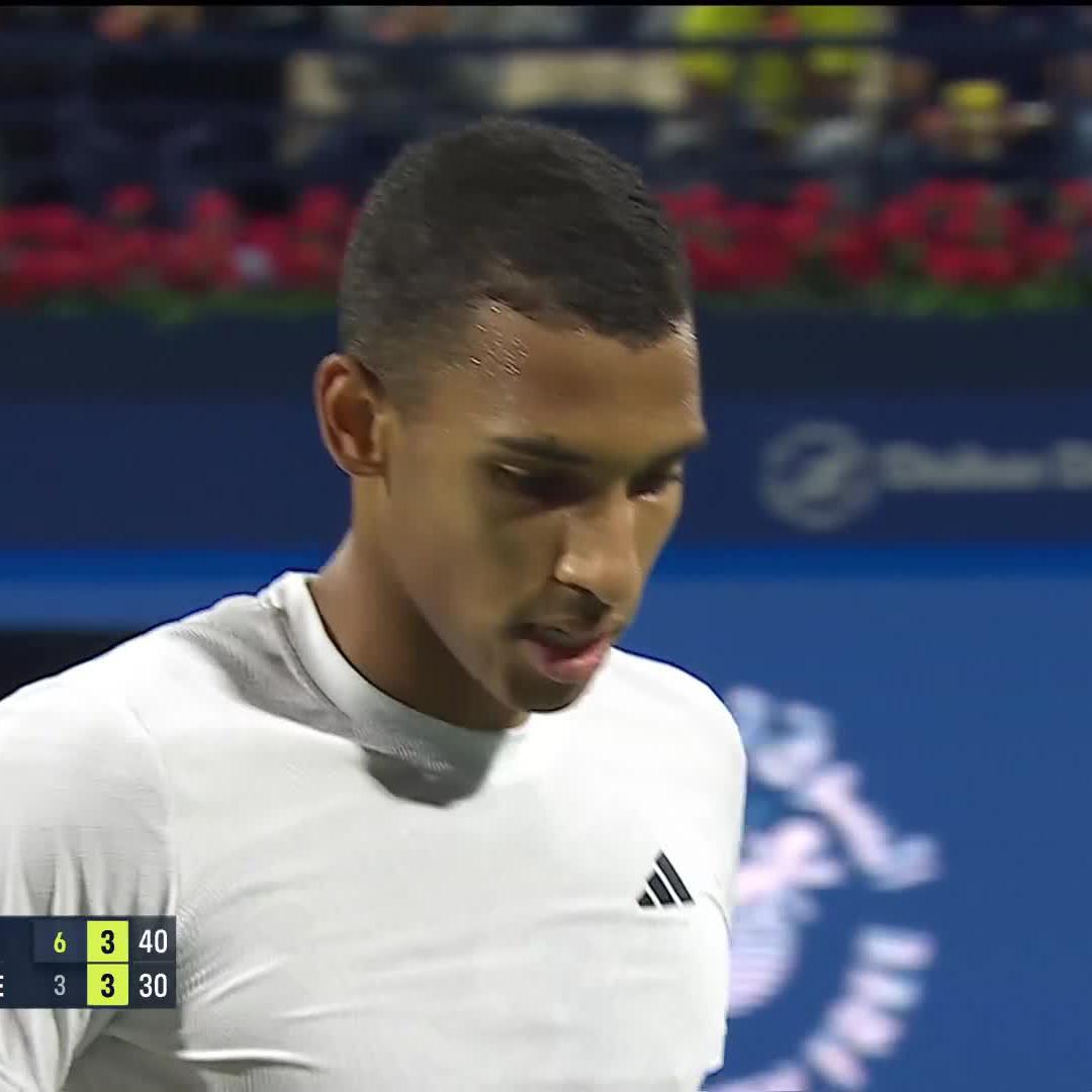 This point 🥵 Félix AugerAliassime #DDFTennis