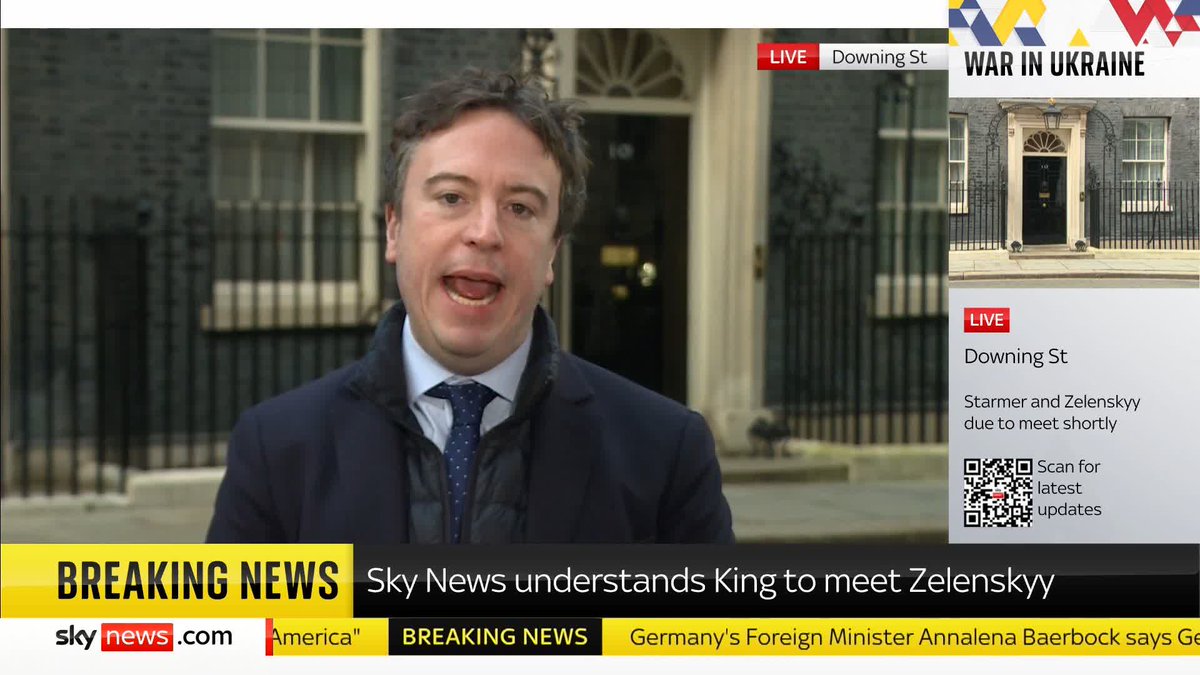 Sky News understands Volodymyr Zelenskyy will meet King Charles tomorrow during his visit to the UK. Sky's deputy political editor Sam Coates Sky gives his reaction. Ukraine latest: 📺 Sky 501, Virgin 602, Freeview 233 and YouTube